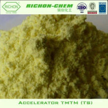 PRODUCTOS QUÍMICOS Y PRODUCTORES DE PLÁSTICO Fórmula química C6H12N2S3 CAS NO.97-74-5 Acelerador TMTM TS